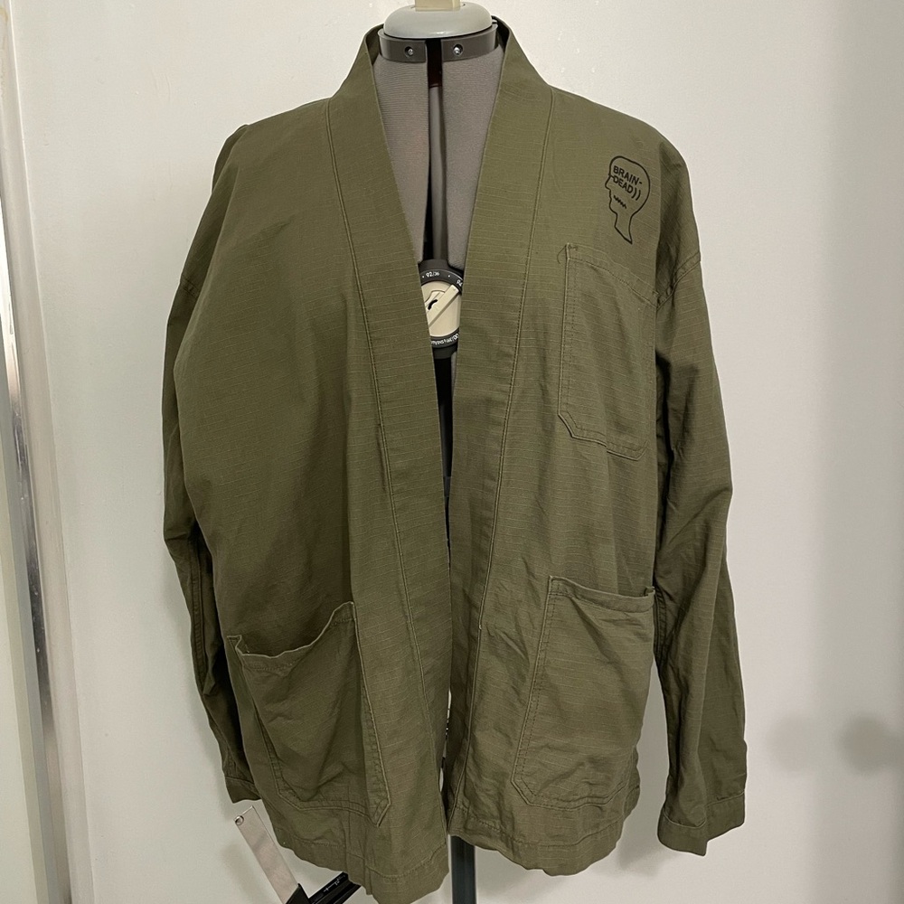 BrainDead Olive Green Kimono Jacket